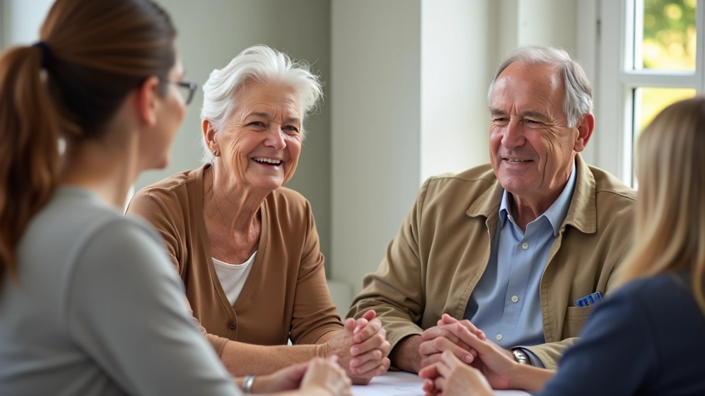 Group of diverse people of various ages sitting in a circle during a community activity session, engaged in conversation, bright natural lighting