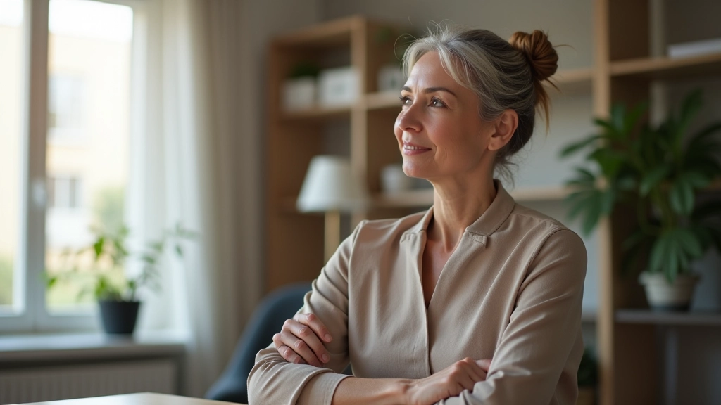 Reflective moment during retirement lifestyle planning